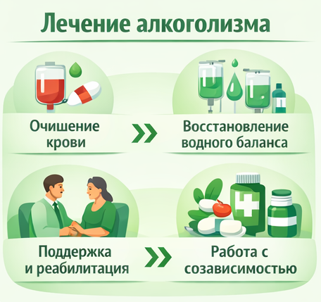 лечение алкоголизма в Ивделе этапы